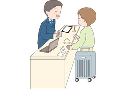 check inのイラスト